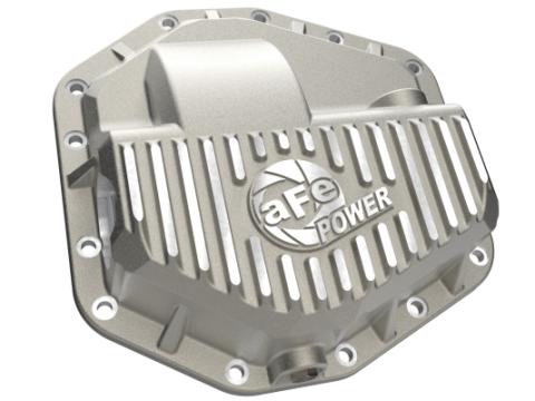 Street Series Rear Differential Cover Raw w/ Machined Fins Ford F-250/350 23-26 aFe Power