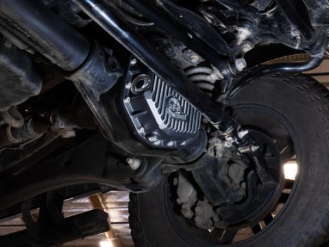 Pro Series Front Differential Cover Black w/ Machined Fins Ford F-250/350 23-26 aFe Power