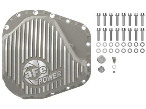 Street Series Rear Differential Cover Raw w/ Machined Fins Ford F-250/350 23-26 V8 (Sterling 11.6) aFe Power