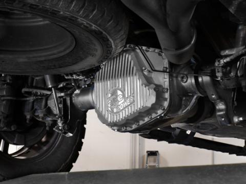 Street Series Rear Differential Cover Raw w/ Machined Fins Ford F-250/350 23-26 V8 (Sterling 11.6) aFe Power