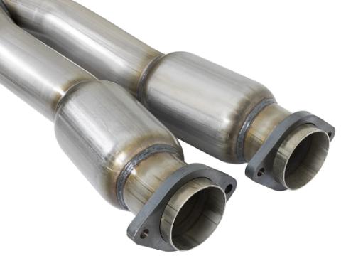 Twisted Steel X-Pipe 3 Inch 304 Stainless Steel w/ Cat Chevrolet Corvette (C7) &amp; Z06 14-19 V8-6.2L/6.2L (sc) aFe Power