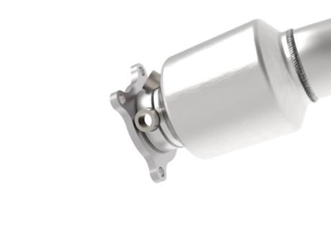 Twisted Steel Downpipe 3 Inch 304 Stainless Steel w/ Cat Audi A4/A5 (B8) 09-16 L4-2.0L (t) aFe Power