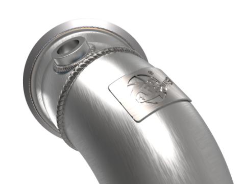 Twisted Steel Downpipe 3 Inch 304 Stainless Steel w/ Cat Volkswagen Golf R 15-19 L4-2.0L (t) aFe Power