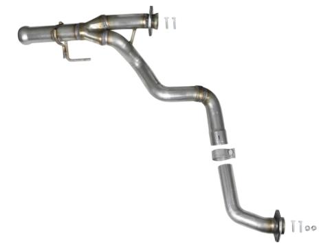 Twisted Steel 2-1/4 Inch to 2-1/2 Inch 409 Stainless Steel Street Series Y-Pipe Jeep Wrangler (Jl) 18-26/ Gladiator (Jt) 20-26 V6-3.6L aFe Power