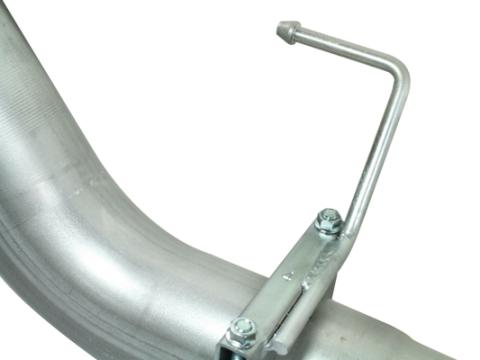 Atlas 4 Inch Aluminized Steel Cat-Back Exhaust System w/ Muffler &amp; Black Tip Ford F-150 11-14 V6-3.5L (tt) aFe Power