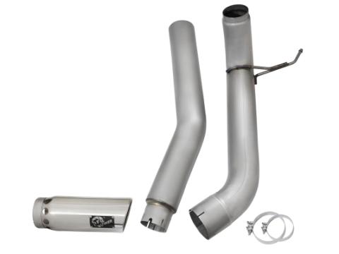 Atlas 5 Inch Aluminized Steel Dpf-Back Exhaust System w/ Polished Tip Nissan Titan Xd 16-19 V8-5.0L (td) aFe Power