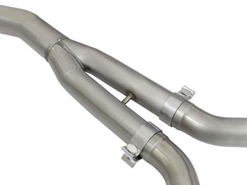 Mach Force-Xp 3 Inch to 2-1/2 Inch Stainless Steel Cat-Back Exhaust w/ Black Tip Ford Mustang 15-23 L4-2.3L (t) EcoBoost aFe Power