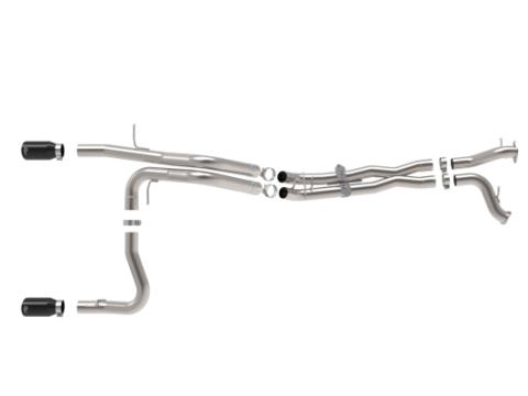 Vulcan Series 3 Inch 304 Stainless Steel Cat-Back Exhaust System w/Black Tip Ford Bronco Raptor 22-26 V6-3.0L (tt) aFe Power