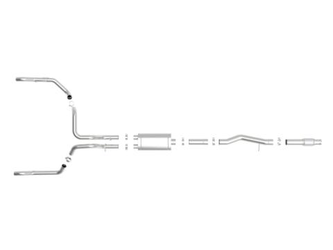 Vulcan Series 304 Stainless Steel Cat-Back Exhaust System w/o Tip GM Silverado/Sierra 1500 19-26 V8-6.2L aFe Power