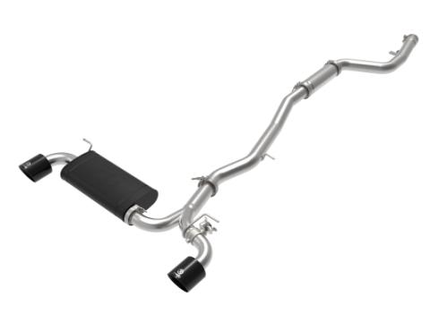Takeda 3 Inch to 2-1/2 Inch 304 Stainless Steel Cat-Back Exhaust System w/ Black Tip Toyota Gr Supra (A90) 20-26 L6-3.0L (t) aFe Power