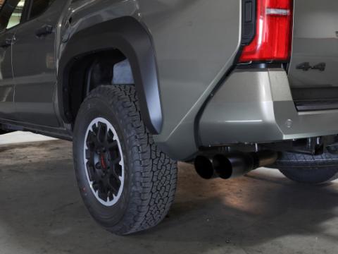 Vulcan Series 2-1/2 Inch to 3 Inch Stainless Steel Cat-Back Exhaust w/Black Tip Toyota Tacoma 24-26 L4-2.4L (t) Angled Cut aFe Power