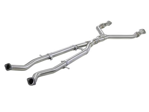 Takeda 2-1/2 Inch to 3 Inch 304 Stainless Steel Street Series Y-Pipe Infiniti Q50/Q60 16-24 V6-3.0L (tt) aFe Power