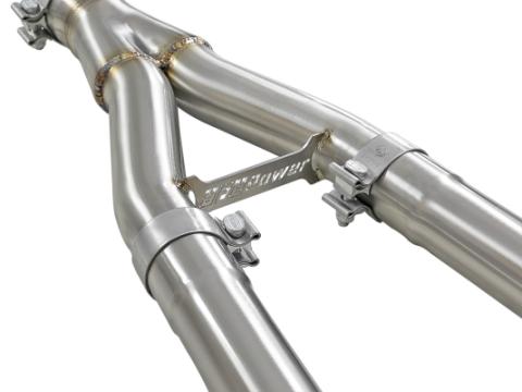 Takeda 2-1/2 Inch to 3 Inch 304 Stainless Steel Street Series Y-Pipe Infiniti Q50/Q60 16-24 V6-3.0L (tt) aFe Power
