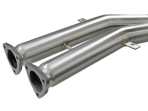 Mach Force-Xp 2-1/2 Inch 304 Stainless Steel Cat-Back Exhaust w/ Polished Tips BMW M3 (E46) 01-06 L6-3.2L S54 aFe Power