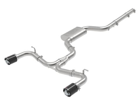 Mach Force-Xp 3 Inch to 2-1/2 Inch Stainless Steel Cat-Back Exhaust System Carbon Volkswagen Gti (Mkvii) 15-17 L4-2.0L (t) aFe Power