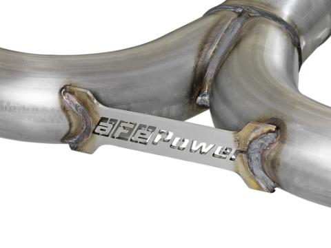 Mach Force-Xp 3 Inch to 2-1/2 Inch Stainless Steel Cat-Back Exhaust System Carbon Volkswagen Gti (Mkvii) 15-17 L4-2.0L (t) aFe Power