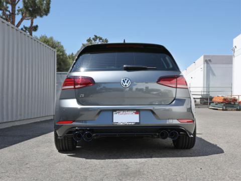 Mach Force-Xp 3 Inch to 2-1/2 Inch Stainless Steel Cat-Back Exhaust w/ Blue Flame Tip Volkswagen Golf R 15-19 L4-2.0L (t) aFe Power