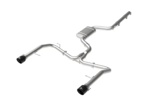 Mach Force-Xp 3 Inch to 2-1/2 Inch Stainless Steel Cat-Back Exhaust System Black Volkswagen Jetta Gli (Mkvii) 19-21 L4-2.0L (t) aFe Power
