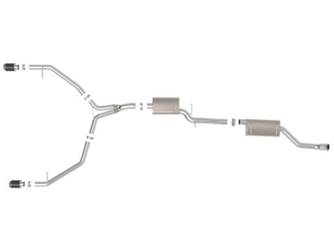 Mach Force-Xp 3 to 2-1/2 Inch Stainless Steel Cat-Back Exhaust w/ Carbon Tip Audi allroad 13-16 L4-2.0L (t) aFe Power
