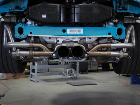Mach Force-Xp 2-1/2 Inch 304 Stainless Steel Cat-Back Exhaust w/Black Tips Porsche 911 GT3 14-19 H6-3.8L/4.0L aFe Power
