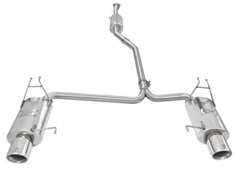 Takeda 2-1/4 Inch to 2 Inch 304 Stainless Steel Cat-Back Exhaust w/Polished Tips Honda Accord 08-12 V6-3.5L aFe Power