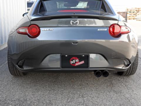 Takeda 2-1/2 Inch 304 Stainless Steel Cat-Back Exhaust System w/ Black Tip Mazda Mx-5 Miata (Nd) 16-26 L4-2.0L aFe Power