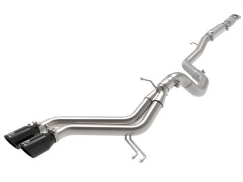 Takeda 2-1/2 Inch to 3 Inch 304 Stainless Steel Cat-Back Exhaust w/ Black Tips Hyundai Veloster 13-17 L4-1.6L (t) aFe Power