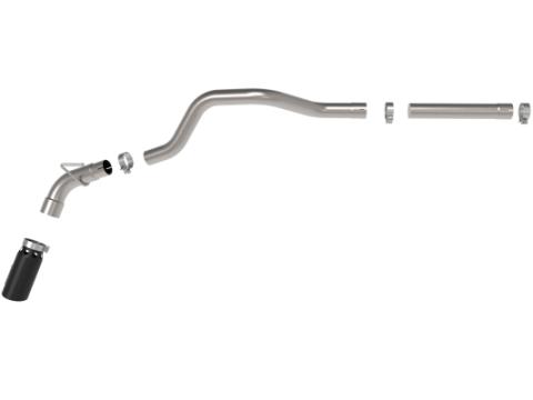 Large Bore-HD 3 Inch 409 Stainless Steel Dpf-Back Exhaust System w/Black Tip Dodge Ram 1500 EcoDiesel 14-19 V6-3.0L (td) aFe Power