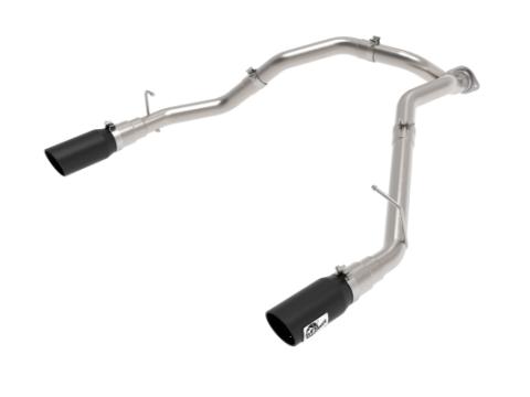 Large Bore-HD 3 Inch 409 Stainless Steel Dpf-Back Exhaust System w/Black Tip Ram 1500 20-23 V6-3.0L (td) aFe Power
