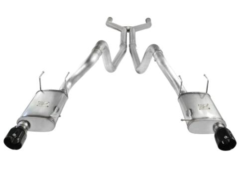 Mach Force-Xp 3 Inch 409 Stainless Steel Cat-Back Exhaust System w/Black Tip Ford Mustang GT 11-14 V8-5.0L aFe Power