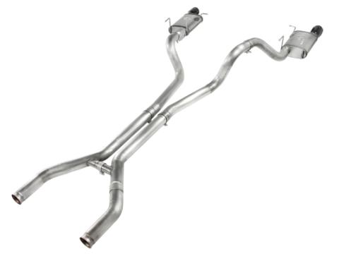 Mach Force-Xp 3 Inch 409 Stainless Steel Cat-Back Exhaust System w/Black Tip Ford Mustang GT 11-14 V8-5.0L aFe Power