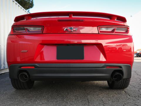 Mach Force-Xp 2-1/2 Inch 409 Stainless Steel Axle-Back Exhaust System Carbon Fiber Chevrolet Camaro SS 16-24 V8-6.2L aFe Power