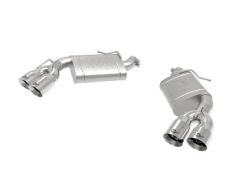 Mach Force-Xp 2-1/2 Inch 409 Stainless Steel Axle-Back Exhaust System Polished No Mufflers Chevrolet Camaro SS 16-24 V8-6.2L aFe Power