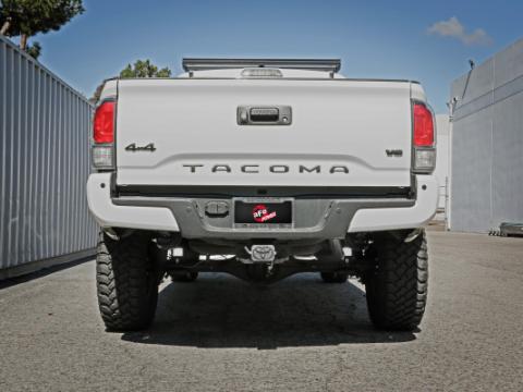 Mach Force-Xp 2-1/2 Inch 409 Stainless Steel Cat-Back Hi-Tuck Exhaust System Toyota Tacoma 16-23 L4-2.7L/V6-3.5L aFe Power