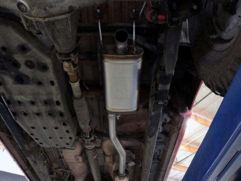 Rock Basher 2-1/2 Inch 409 Stainless Steel Cat-Back Hi-Tuck Exhaust System Toyota Tacoma 00-04 L4-2.7/V6-3.4L aFe Power