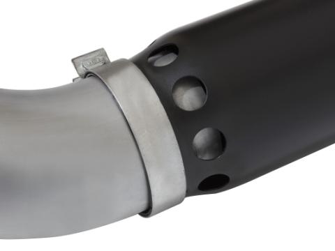 Large Bore-HD 5 Inch Dpf-Back Stainless Steel Exhaust System w/Black Tip Nissan Titan Xd 16-19 V8-5.0L (td) aFe Power