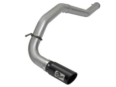 Large Bore-HD 4 Inch Dpf-Back Stainless Steel Exhaust System w/Black Tip Nissan Titan Xd 16-19 V8-5.0L (td) aFe Power