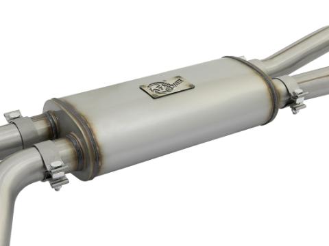 Rebel Series 3 Inch 409 Stainless Steel Cat-Back Exhaust System w/Black Tips Nissan Titan 04-15 V8-5.6L aFe Power