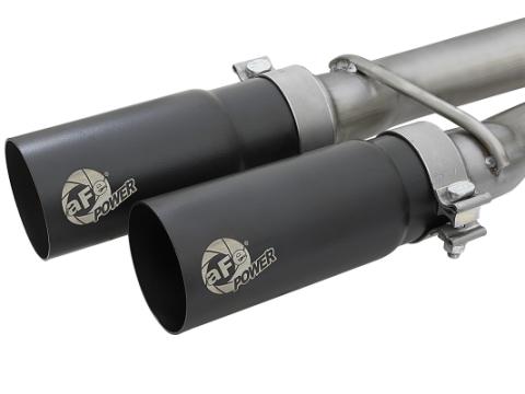 Rebel Series 2-1/2 Cat-Back Exhaust System w/ Black Tip Nissan Titan 17-24 V8-5.6L aFe Power