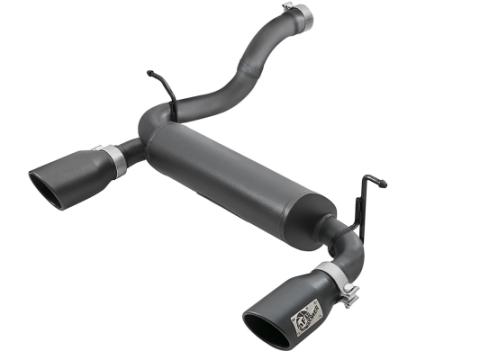 Rebel Series 2-1/2 Inch 409 Stainless Steel Axle-Back Exhaust System w/ Black Tips Jeep Wrangler (Jl) 18-26 L4-2.0L (t)/V6-3.6L aFe Power