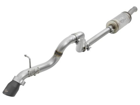 Mach Force-Xp 2-1/2 Inch 409 Stainless Steel Axle-Back Hi-Tuck Exhaust Black Jeep Wrangler (Jl) 18-26 V6-3.6L aFe Power