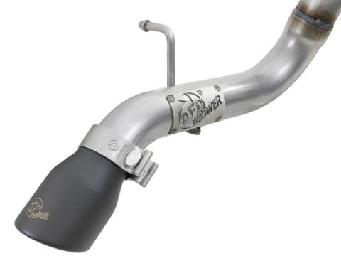 Mach Force-Xp 2-1/2 Inch 409 Stainless Steel Axle-Back Hi-Tuck Exhaust Black Jeep Wrangler (Jl) 18-26 V6-3.6L aFe Power