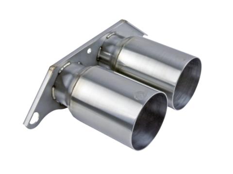 Mach Force-Xp 4 Inch Brushed Finish OE Replacement Exhaust Tips Porsche 911 GT3 14-19 H6-3.8L/4.0L aFe Power