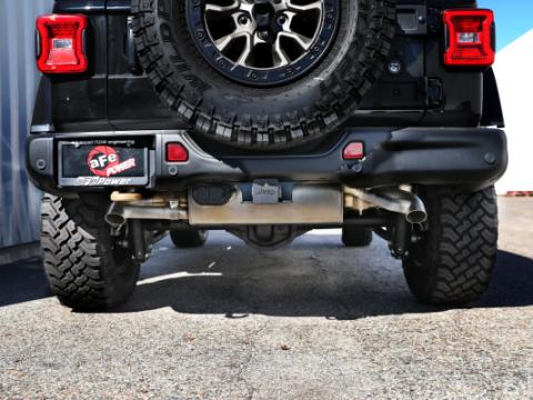 Mach Force-Xp 304 Stainless Steel OE Replacement Exhaust Tips Brushed Jeep Wrangler 392 21-26 V8-6.4L aFe Power