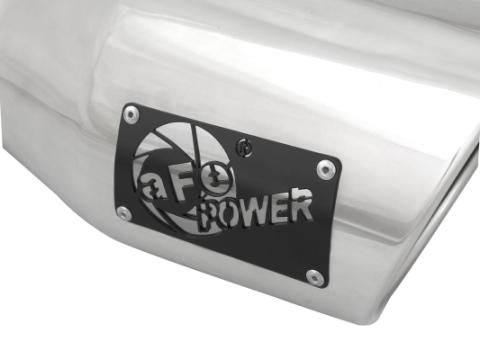 Mach Force-Xp 304 Stainless Steel Clamp-on Exhaust Tip Polished 3 Inch Inlet x 4-1/2 Inch Outlet x 9 Inch L aFe Power