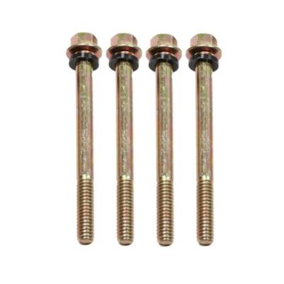 Fuel Bowl Screws Med 1 7/8 Inch Gold &amp; Gaskets 5-4 Includes 4 Screws Quick Fuel
