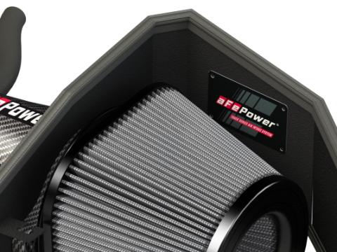 Track Series Carbon Fiber Intake System w/ Pro Dry S Filter Dodge Challenger/Charger/ Chrysler 300 SRT8/SRT 11-23 V8-6.4L Hemi aFe Power