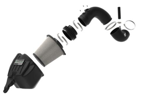Quantum Cold Air Intake System w/ Pro Dry S Filter Dodge Ram Diesel Trucks 10-12 L6-6.7L (td) aFe Power