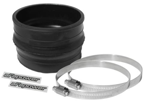 Magnum Force Cold Air Intake System Spare Parts Kit (4 Inch ID x 3 Inch L) Straight Coupler w/ Hump - Black Polyurethane aFe Power