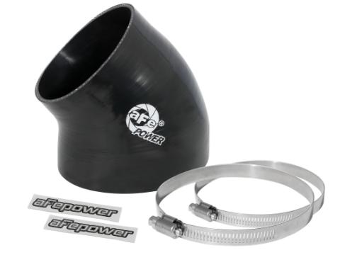 Magnum Force Cold Air Intake System Spare Parts Kit (4 Inch ID to 3-1/2 Inch ID x 49-Deg.) Elbow Reducing Coupler - Black aFe Power